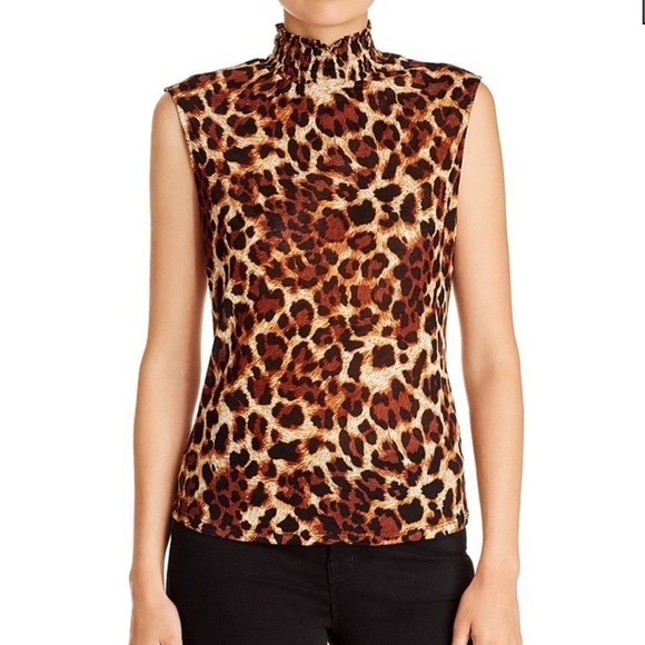 Generation Love Lacey Leopard Print Mock Neck Top - Picture 2 of 11